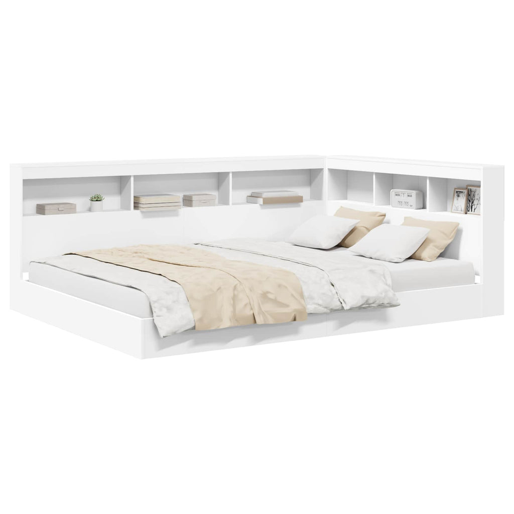 Bookcase Bed With Headboard Engineered Wood