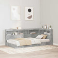 Bookcase Bed With Headboard Engineered Wood