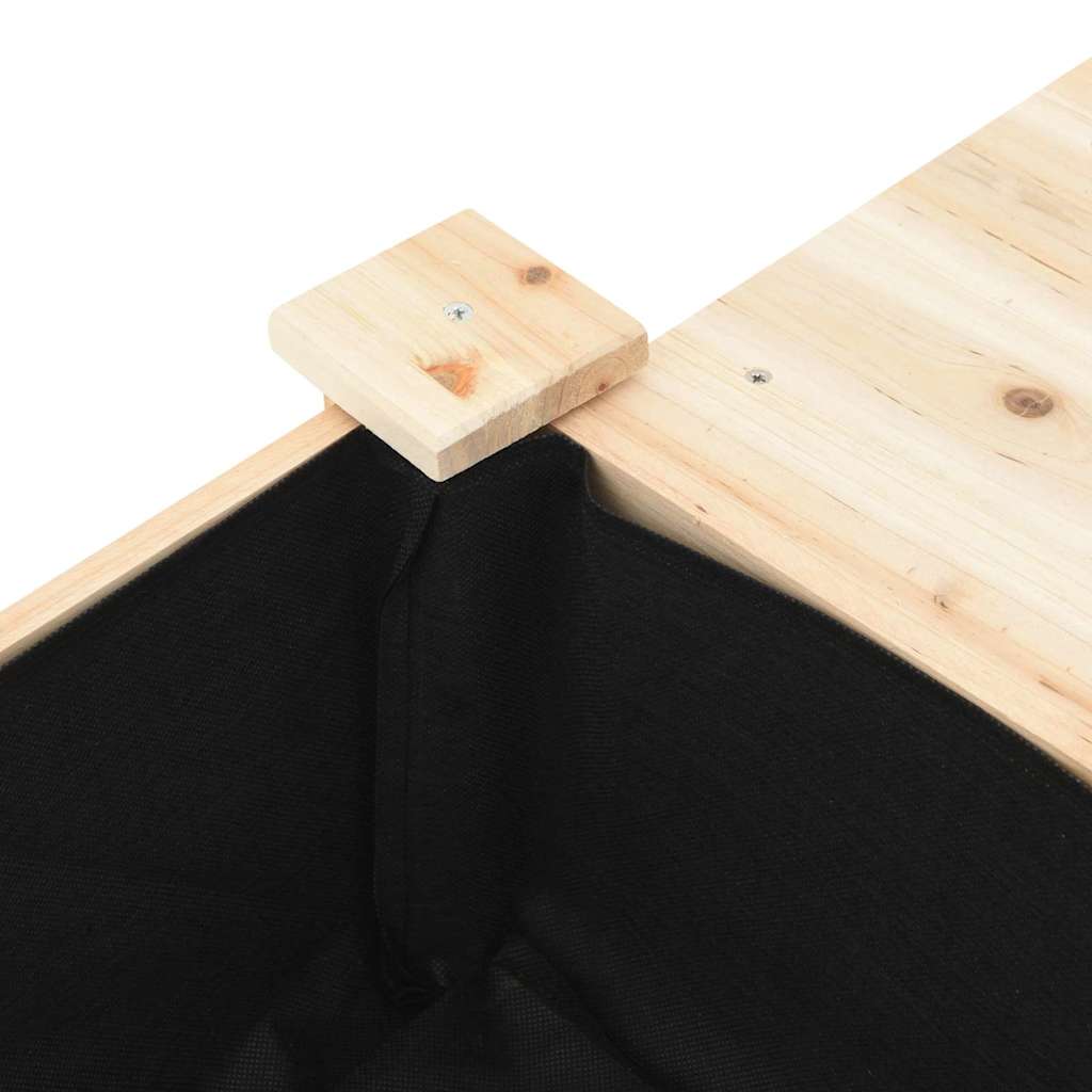 Garden Planter Beige Solid Fir Wood