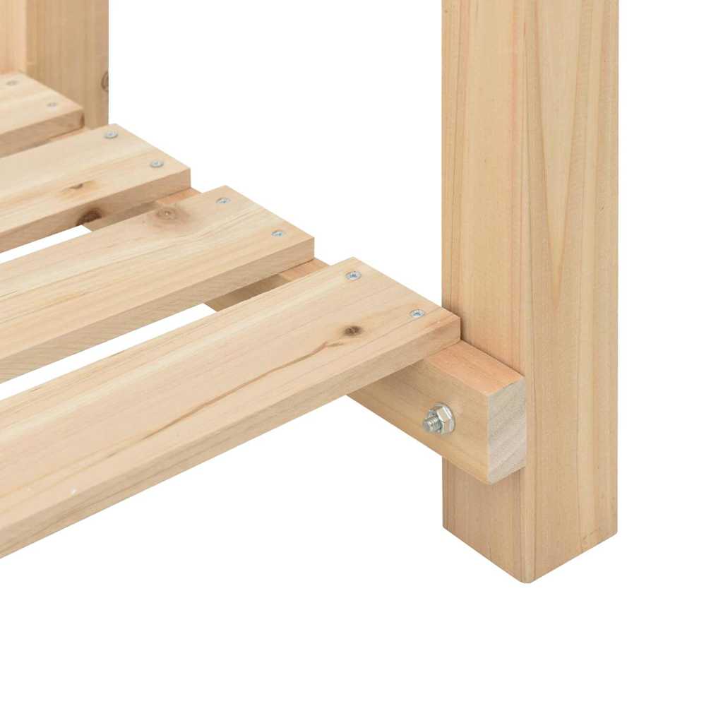 Garden Planter Beige Solid Fir Wood