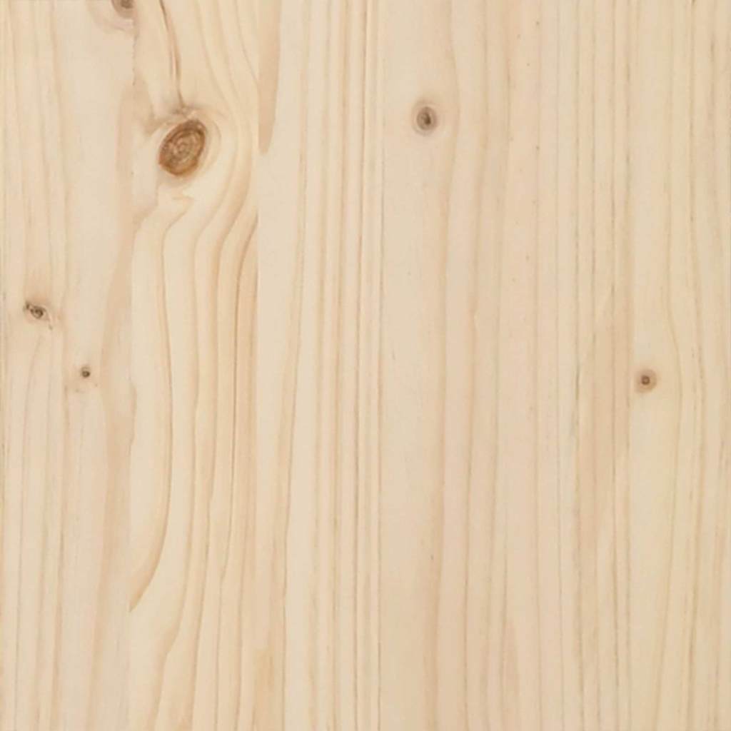 Planter Fir Wood Garden Raised Flower Bed Outdoor Beige Wooden Box 45 X 45 X 76.