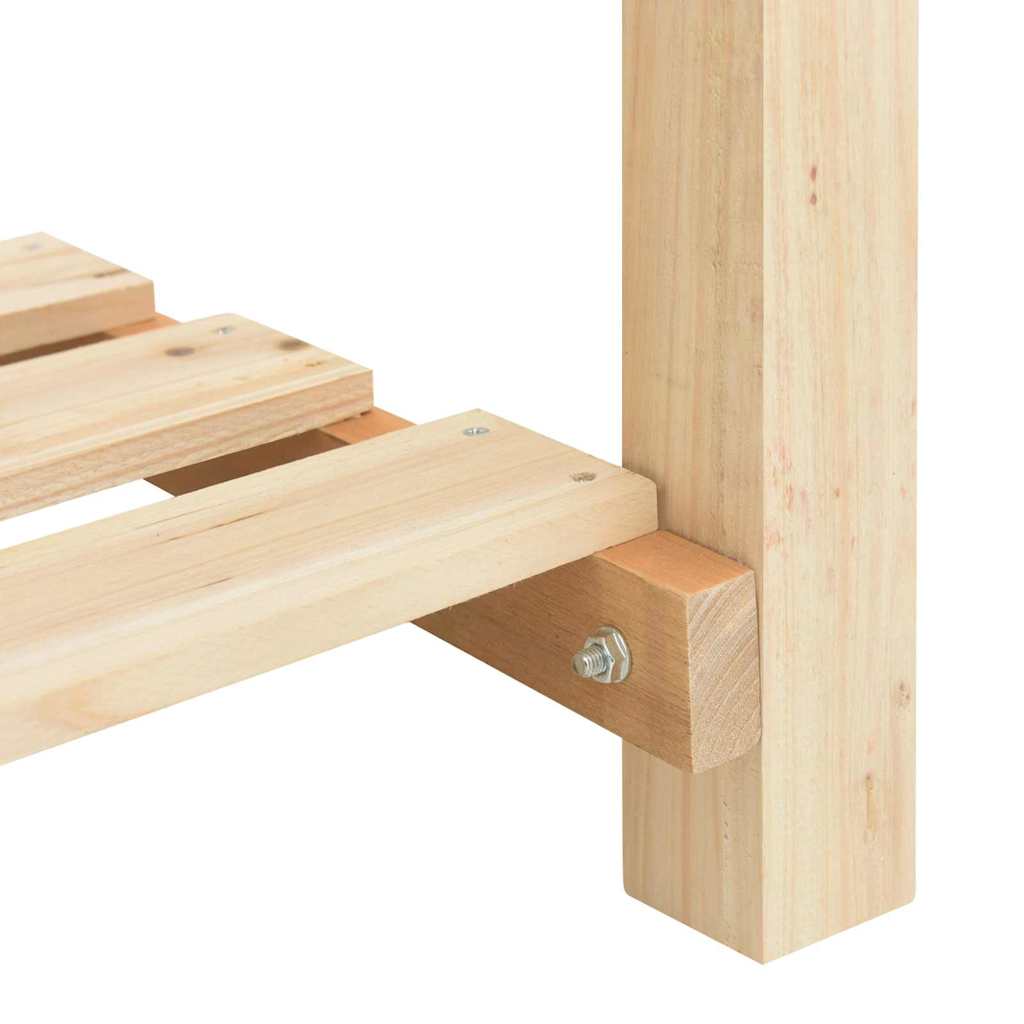 Garden Planter Beige Solid Fir Wood