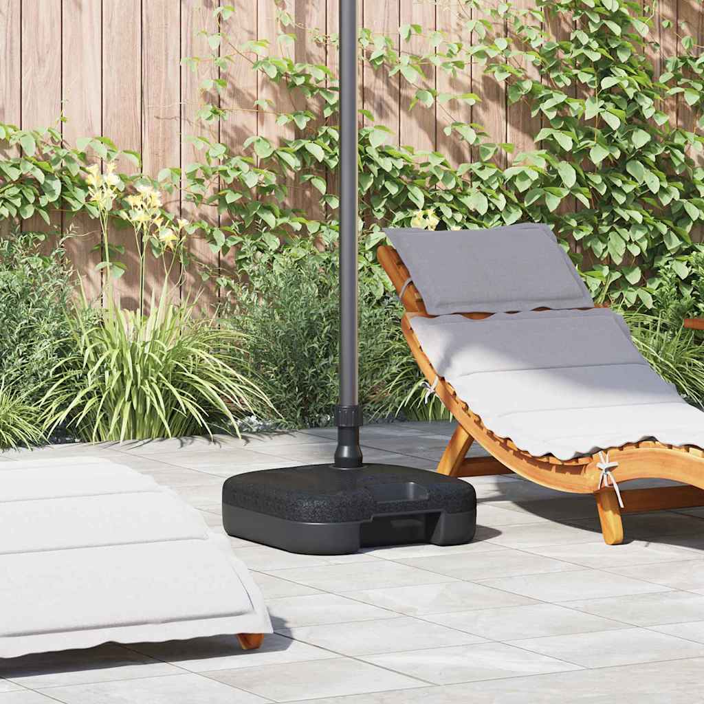 Parasol Base Black 45 X 45 X 29.5 Cm High-Density Polyethylene