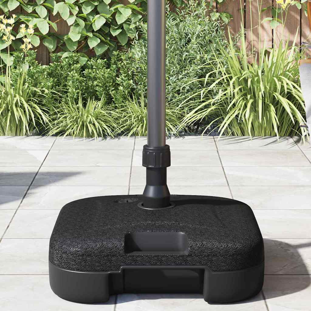 Parasol Base Black 45 X 45 X 29.5 Cm High-Density Polyethylene