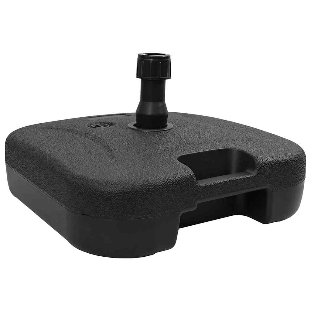 Parasol Base Black 45 X 45 X 29.5 Cm High-Density Polyethylene