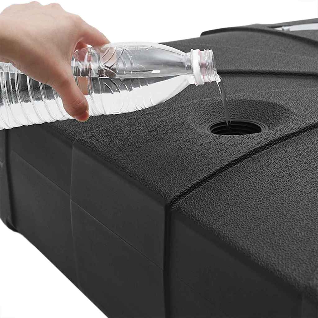 Cantilever Umbrella Base Black 86 X 86 X 19 Cm