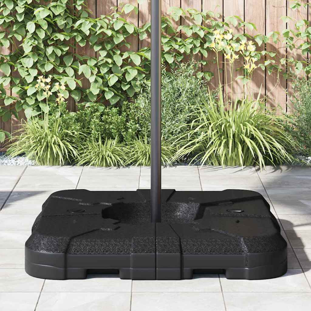 Cantilever Umbrella Base Black 88.5 X 88.5 X 12 Cm