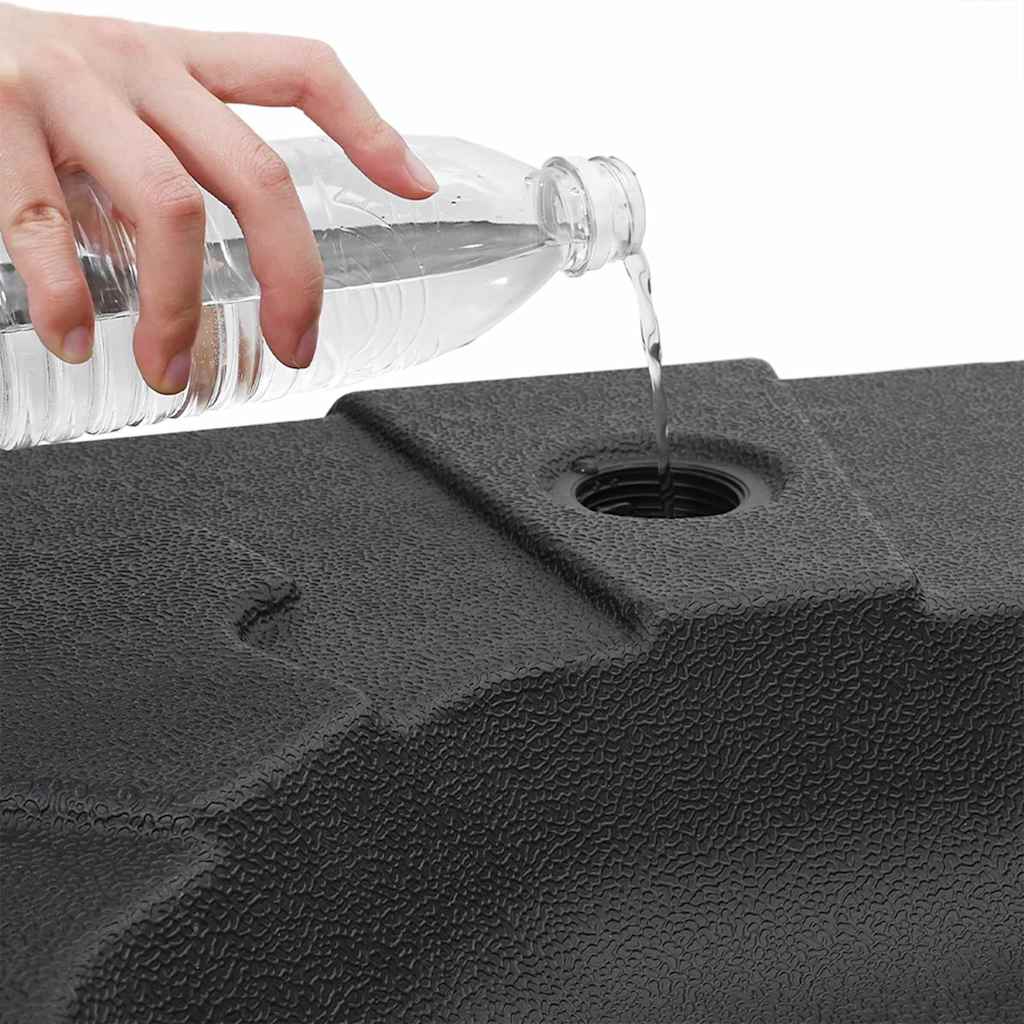 Cantilever Umbrella Base Black 88.5 X 88.5 X 12 Cm