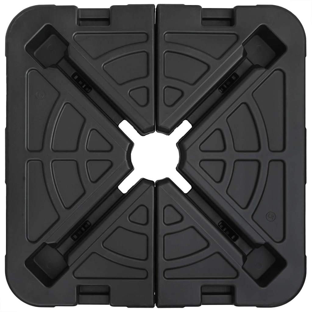 Cantilever Umbrella Base Black 88.5 X 88.5 X 12 Cm