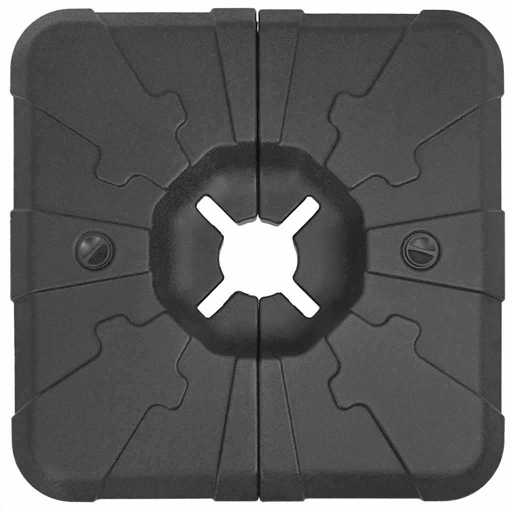 Cantilever Umbrella Base Black 88.5 X 88.5 X 12 Cm