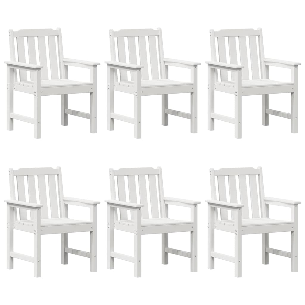Garden Chair 6 Pcs 65.5 X 59 X 88 Cm Polyethylene