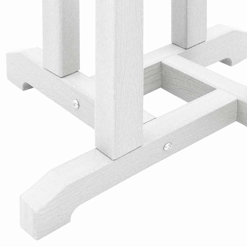 Outdoor Furniture Set Garden Bar 3 Pcs Hdpe White Light Grey Black Removable 55