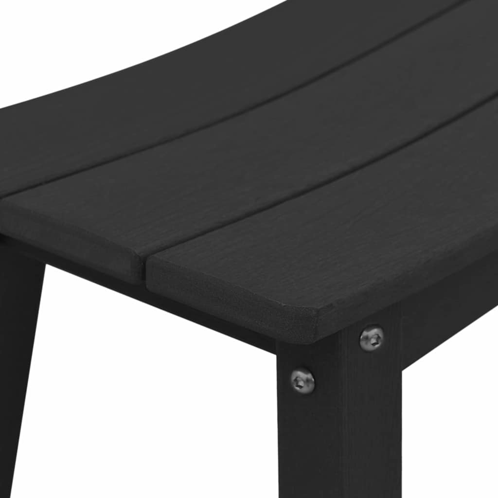 Outdoor Furniture Set Garden Bar 3 Pcs Hdpe White Light Grey Black Removable 55