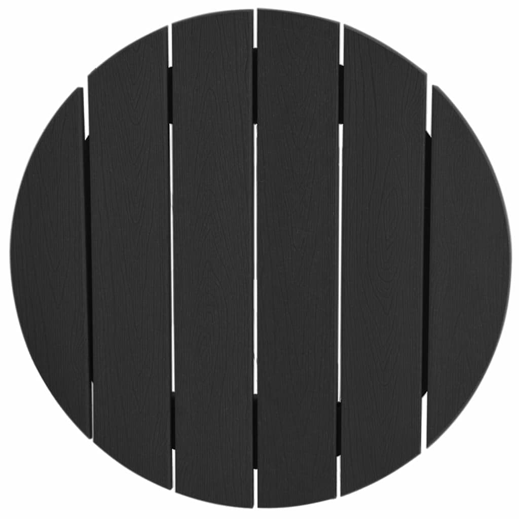 Outdoor Furniture Set Garden Bar 3 Pcs Hdpe White Light Grey Black Removable 55