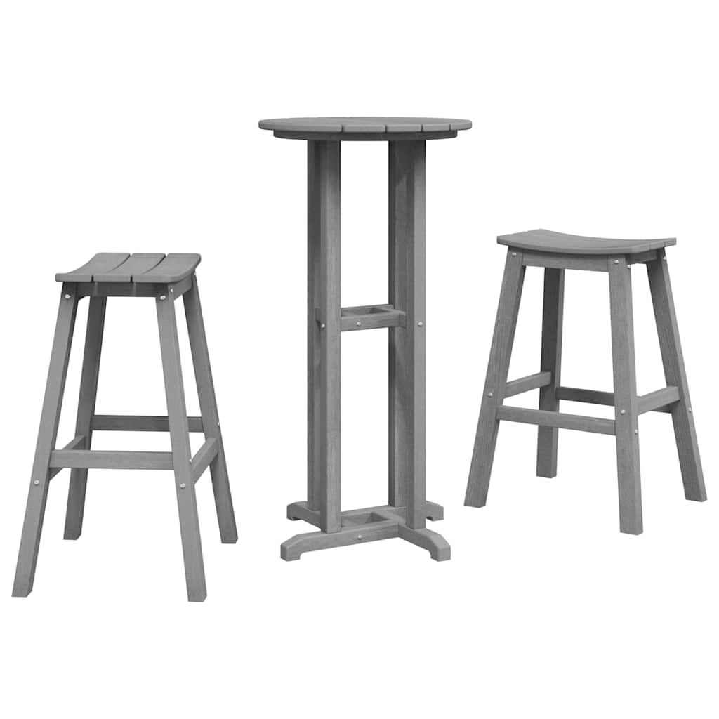 Garden Bar Set 3 Pcs Hdpe