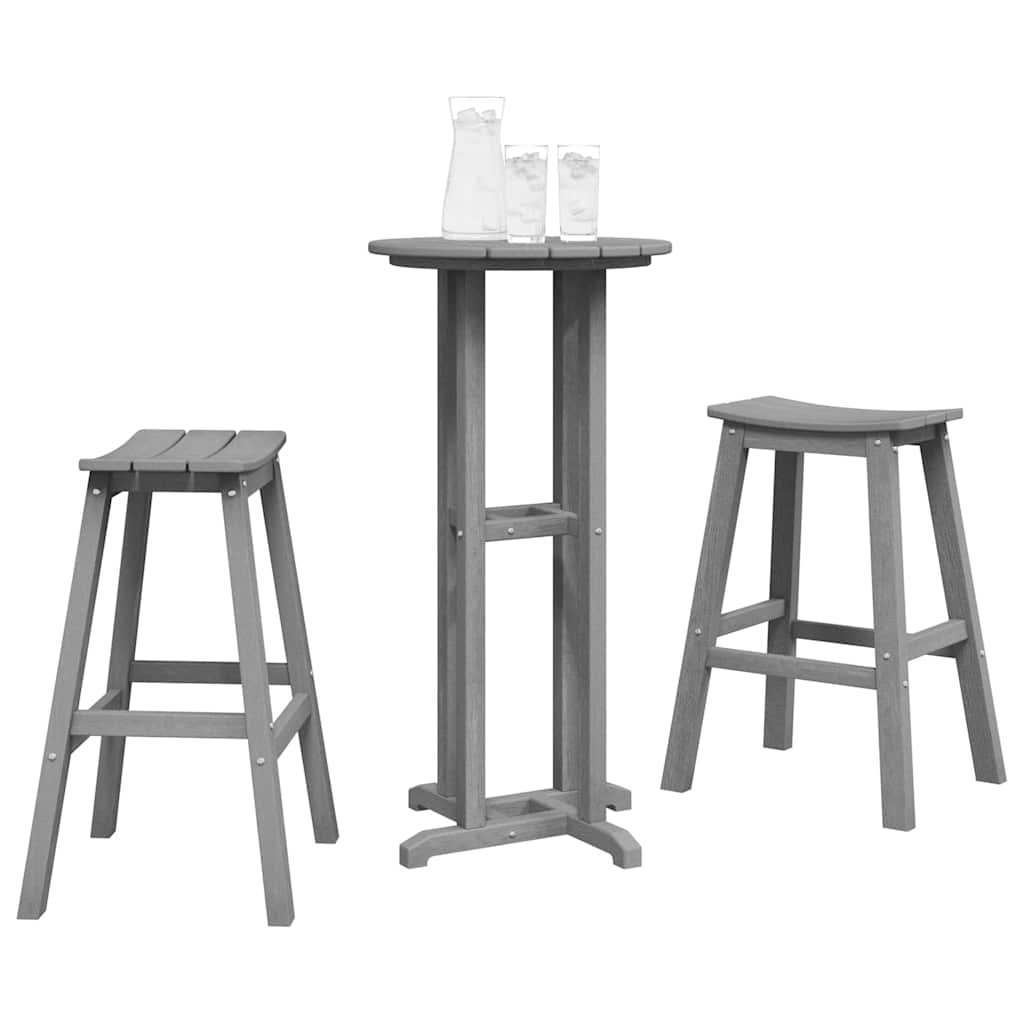 Garden Bar Set 3 Pcs Hdpe
