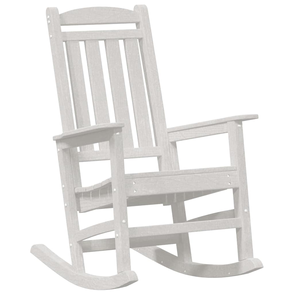 Outdoor Chair Rocking 3 Pcs Polyethylene White Light Grey Black Navy Blue 92 Cm