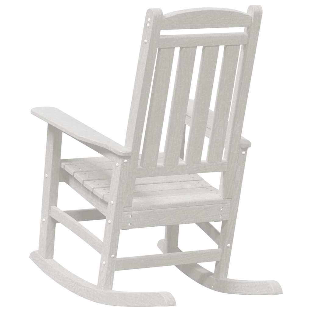Outdoor Chair Rocking 3 Pcs Polyethylene White Light Grey Black Navy Blue 92 Cm