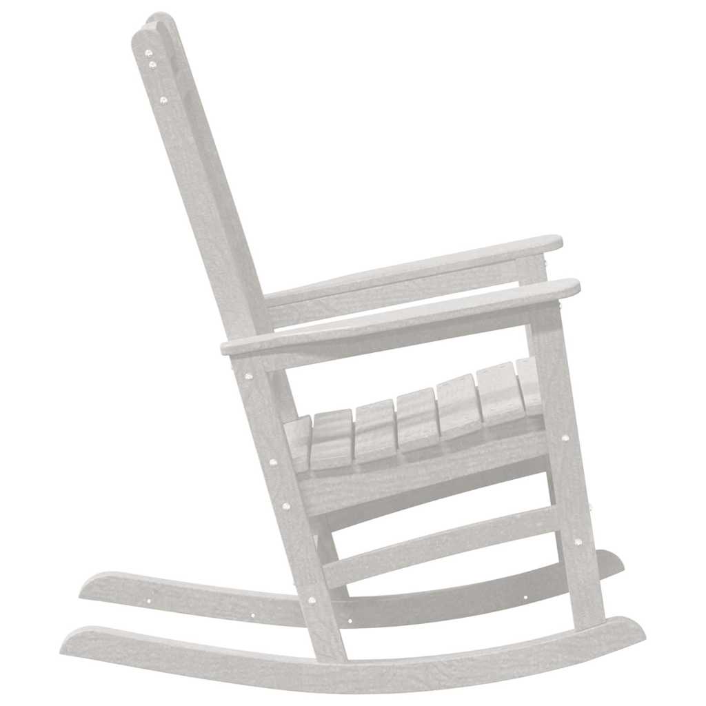 Outdoor Chair Rocking 3 Pcs Polyethylene White Light Grey Black Navy Blue 92 Cm