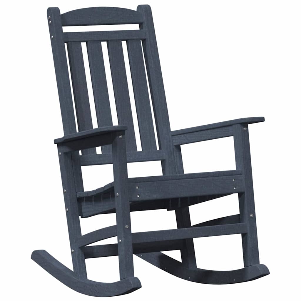 Outdoor Chair Rocking 3 Pcs Polyethylene White Light Grey Black Navy Blue 92 Cm
