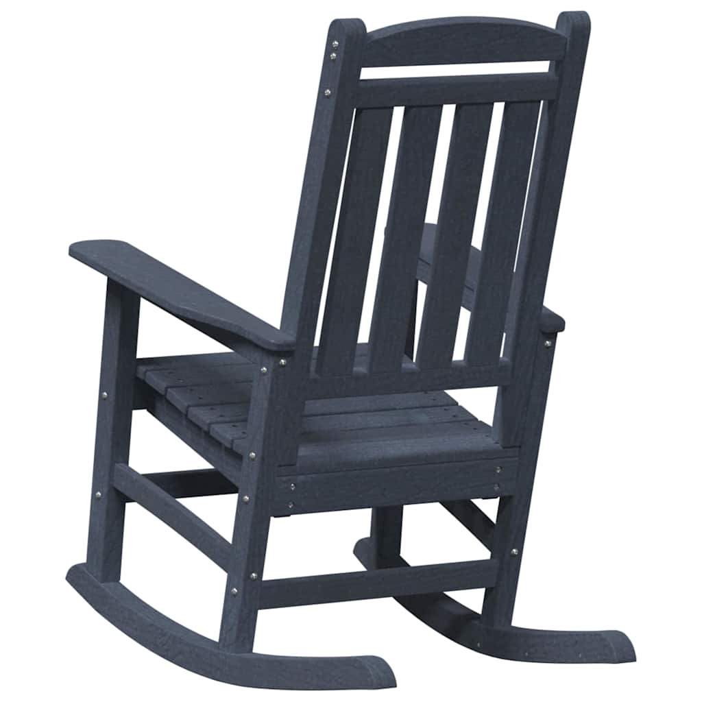 Outdoor Chair Rocking 3 Pcs Polyethylene White Light Grey Black Navy Blue 92 Cm