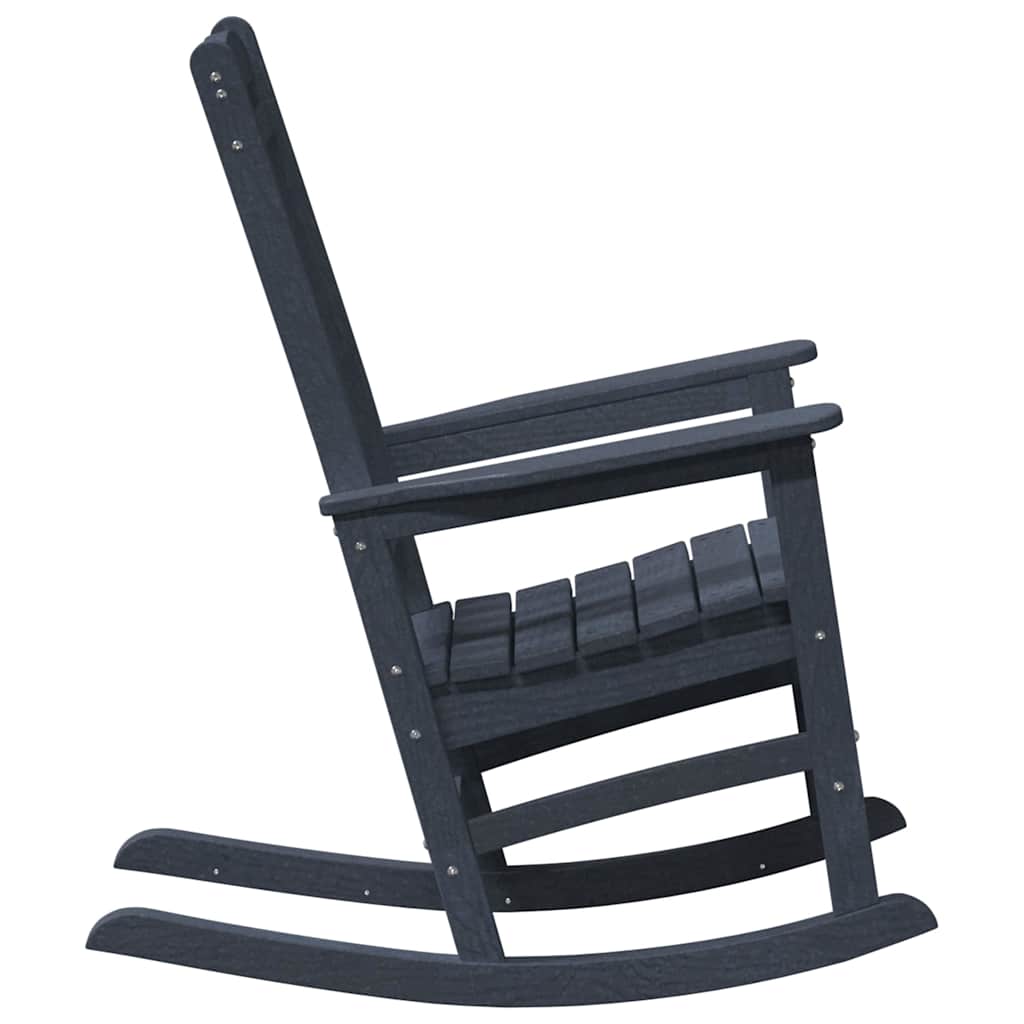 Outdoor Chair Rocking 3 Pcs Polyethylene White Light Grey Black Navy Blue 92 Cm
