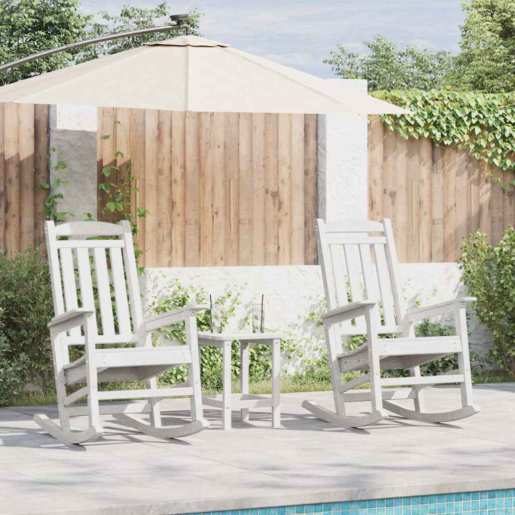Rocking Chair 3 Pcs Polyethylene