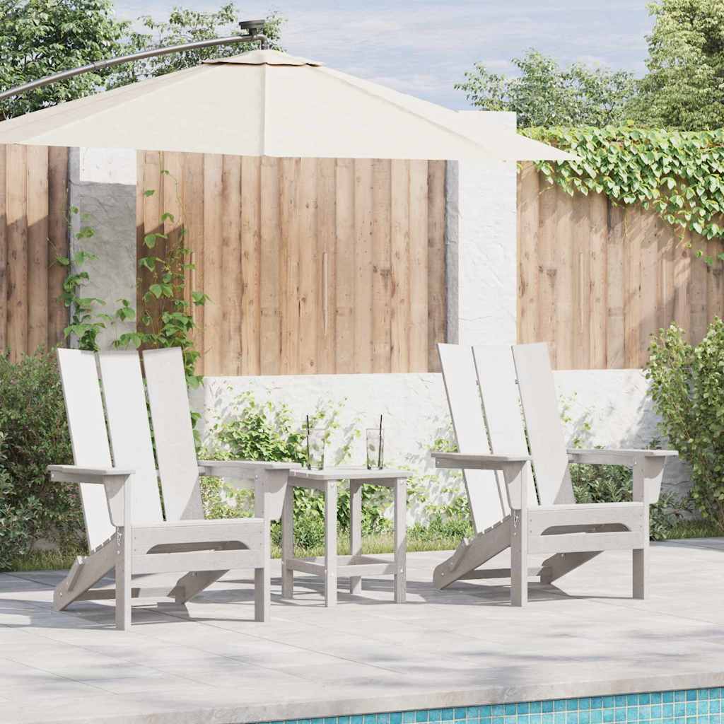 Garden Chair 3 Pcs 80.5 X 74.5 X 92 Cm Polyethylene