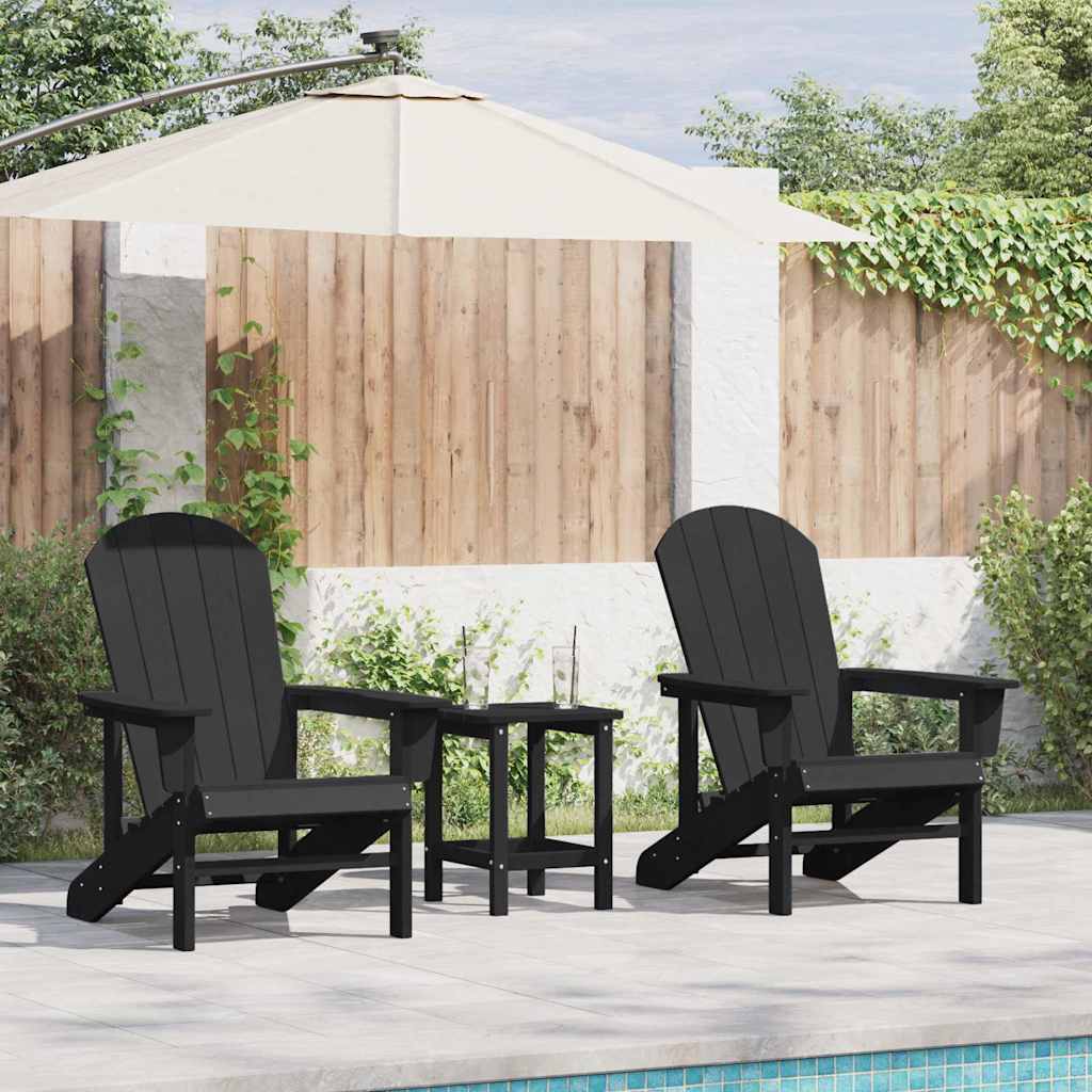 Garden Chair 3 Pcs Polyethylene