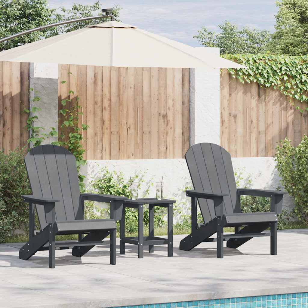 Garden Chair 3 Pcs Polyethylene