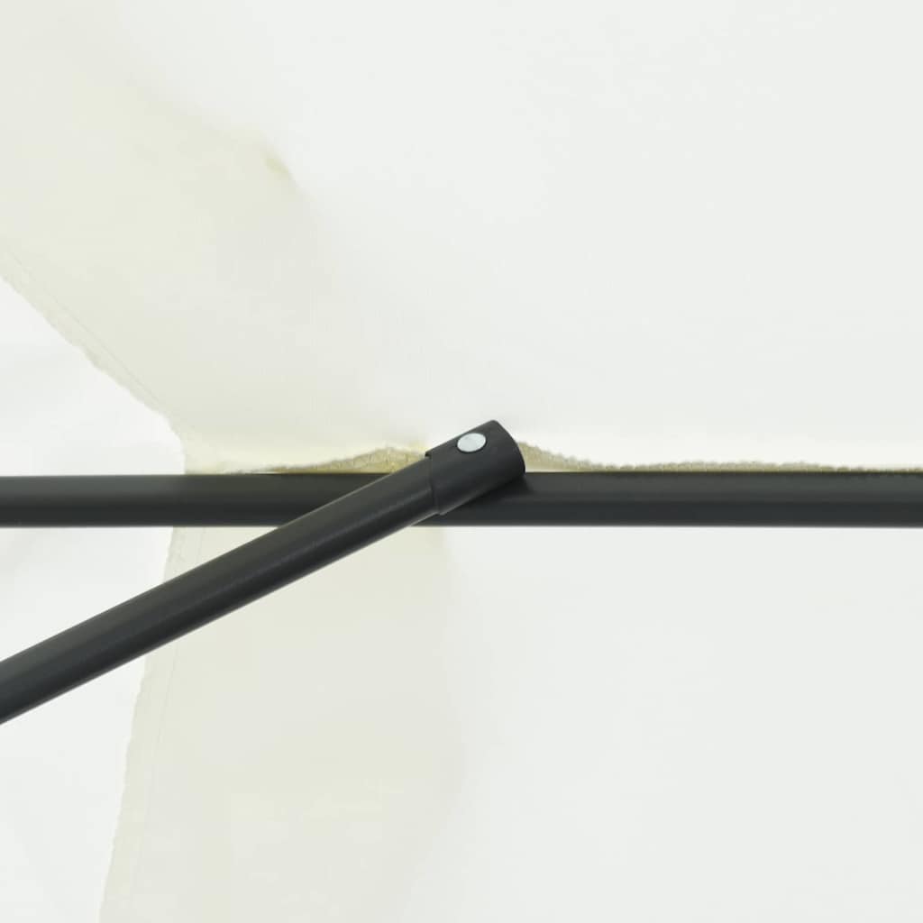 Garden Parasol 394x394cm Large Outdoor Umbrella UV Resistant Black Anthracite 39