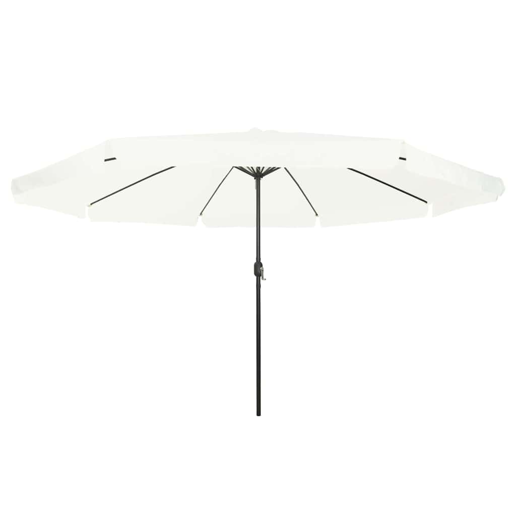 Garden Parasol 394x394cm Large Outdoor Umbrella UV Resistant Black Anthracite 39
