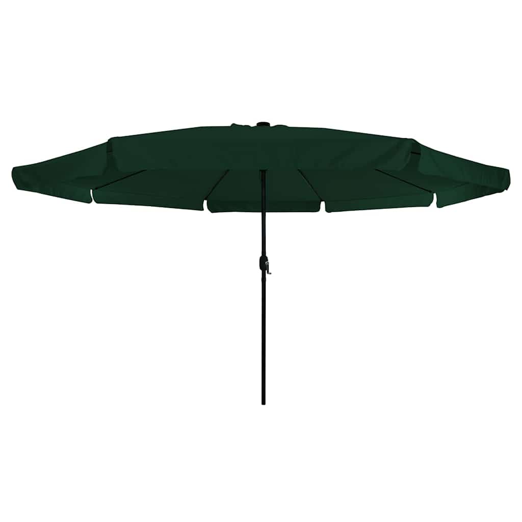 Garden Parasol 395x395cm LED Outdoor Umbrella UV Resistant Black Anthracite Sand