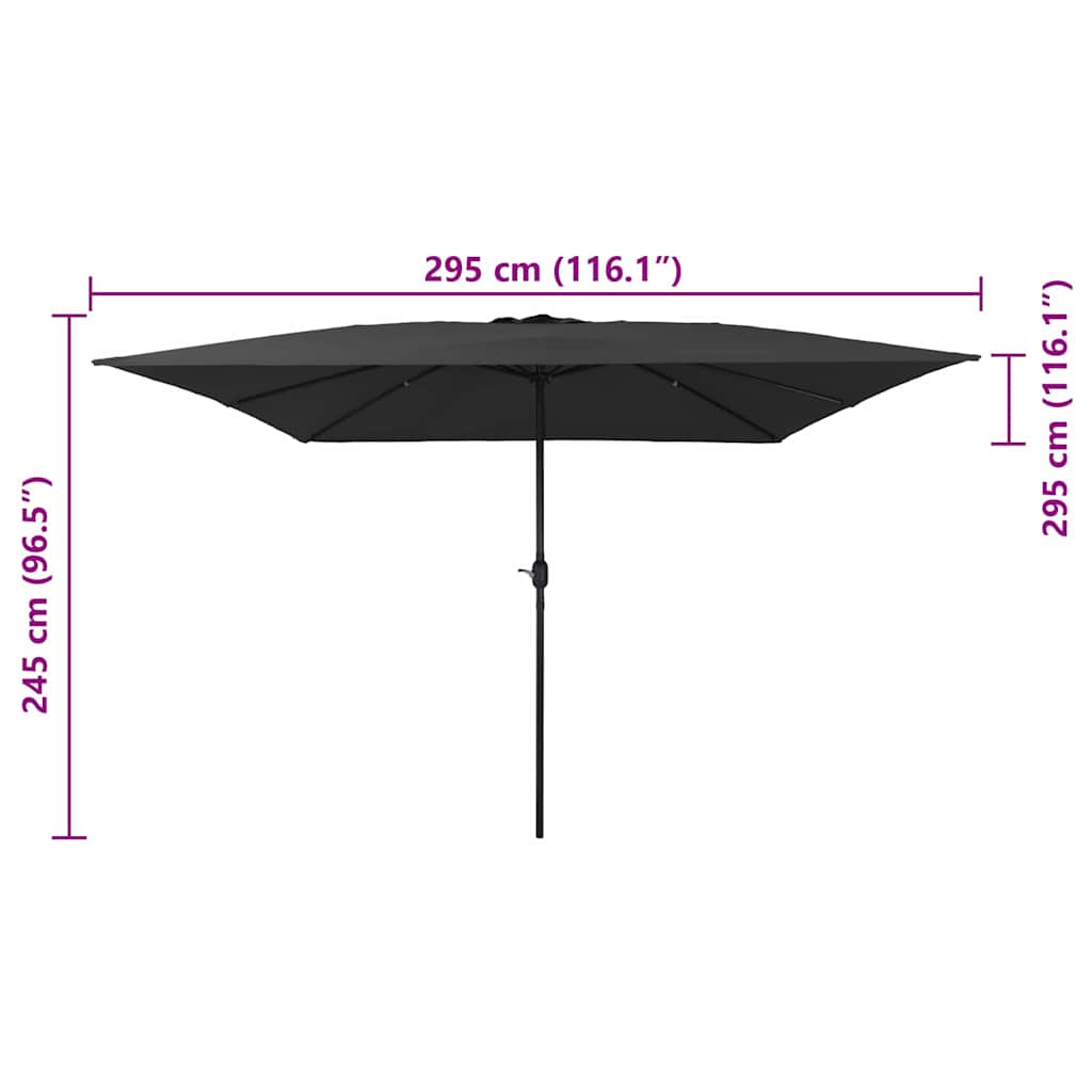 Garden Parasol 295 X 295 X 245 Cm