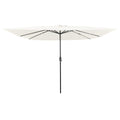 Garden Parasol 295 X 295 X 245 Cm Polyester And Steel