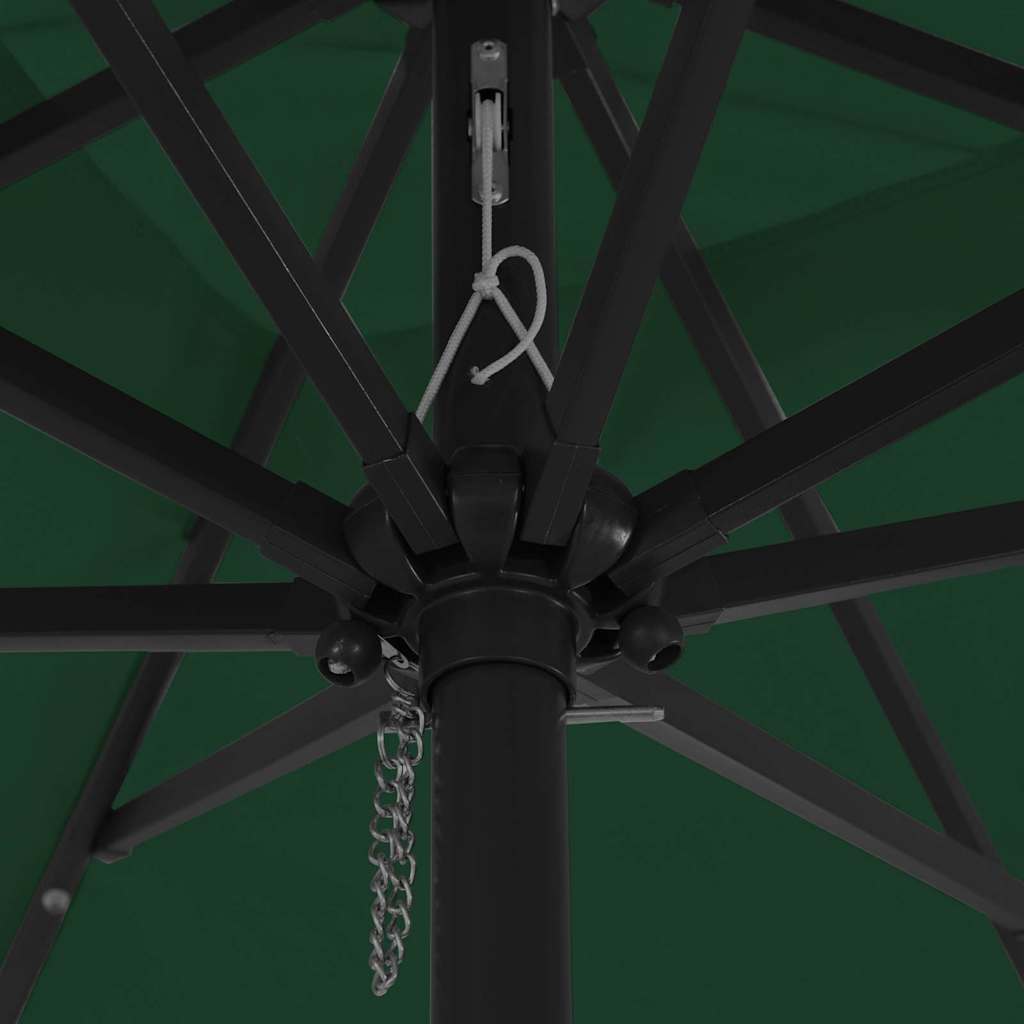 Garden Parasol 295 X 295 X 245 Cm Polyester And Steel