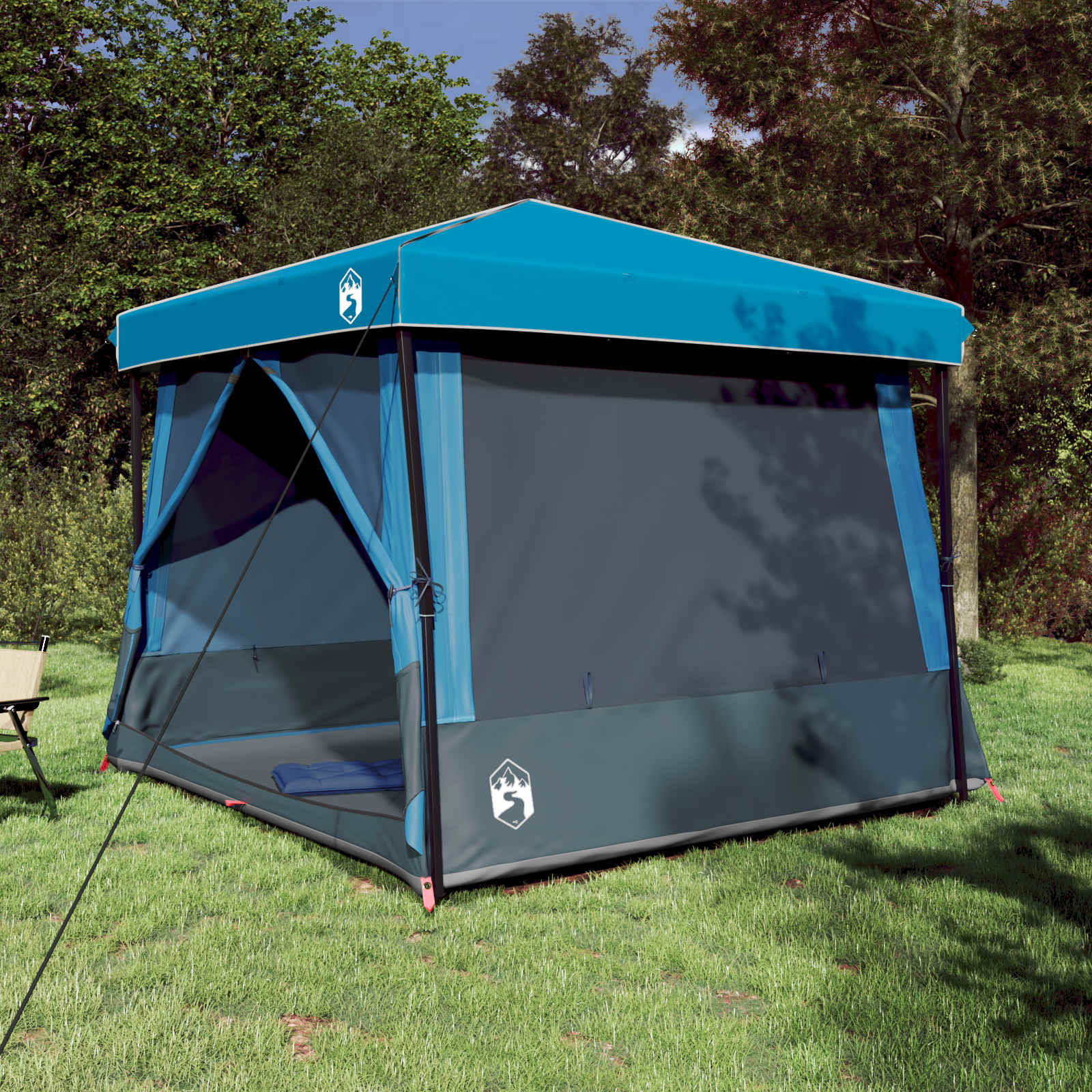 Camping Tent Set Folding 2 Pcs Taffeta And Fabric