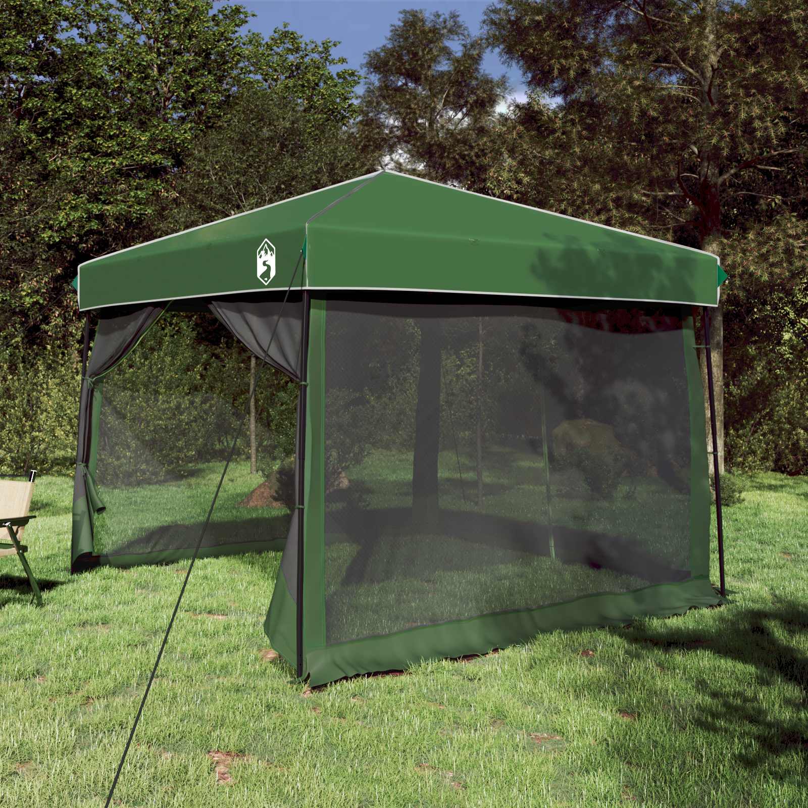 Camping Tent Set Folding 2 Pcs Taffeta And Fabric