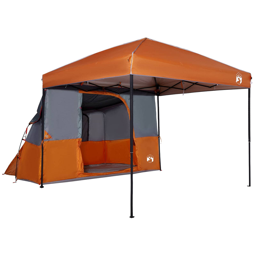 Camping Tent Set Folding 2 Pcs Taffeta And Fabric