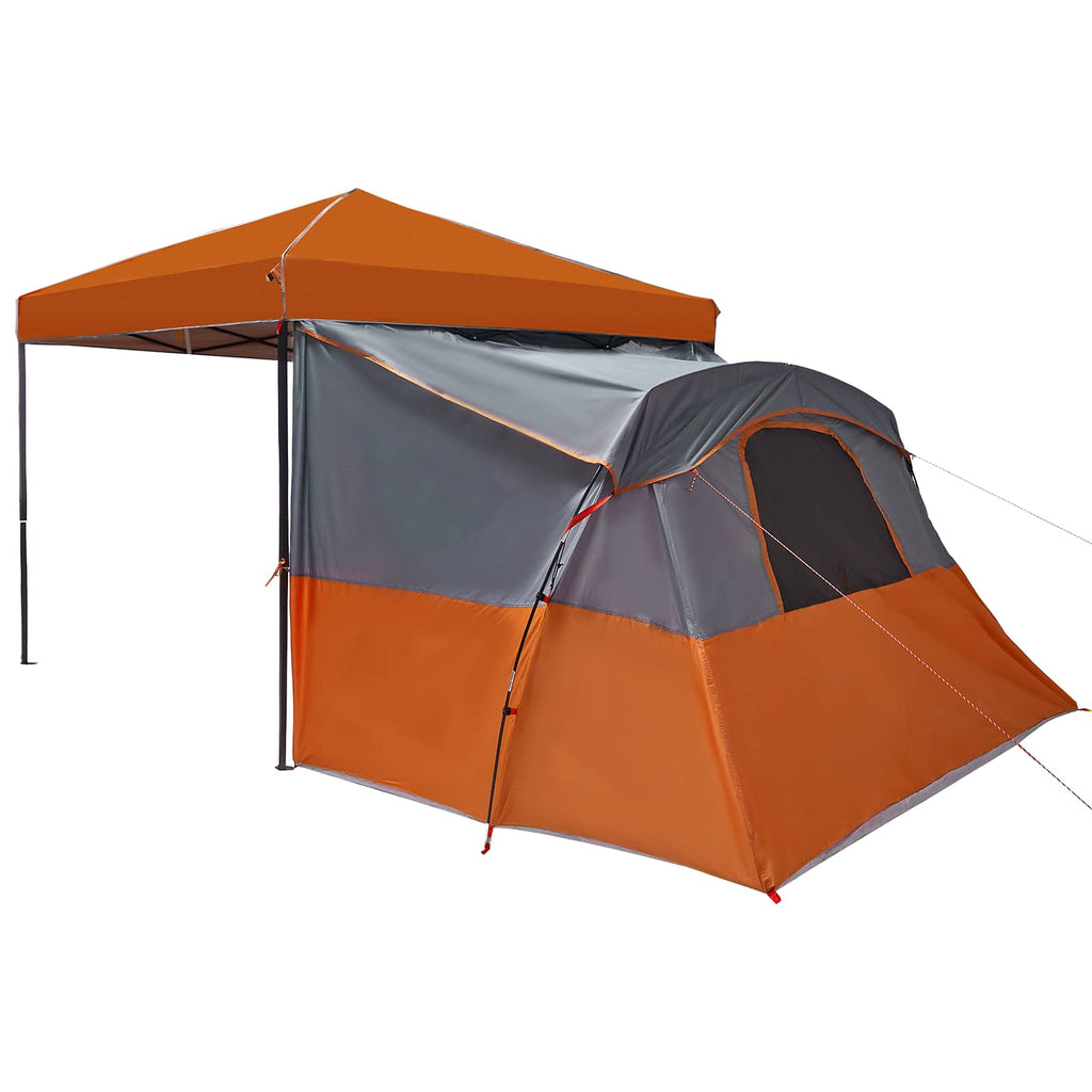 Camping Tent Set Folding 2 Pcs Taffeta And Fabric