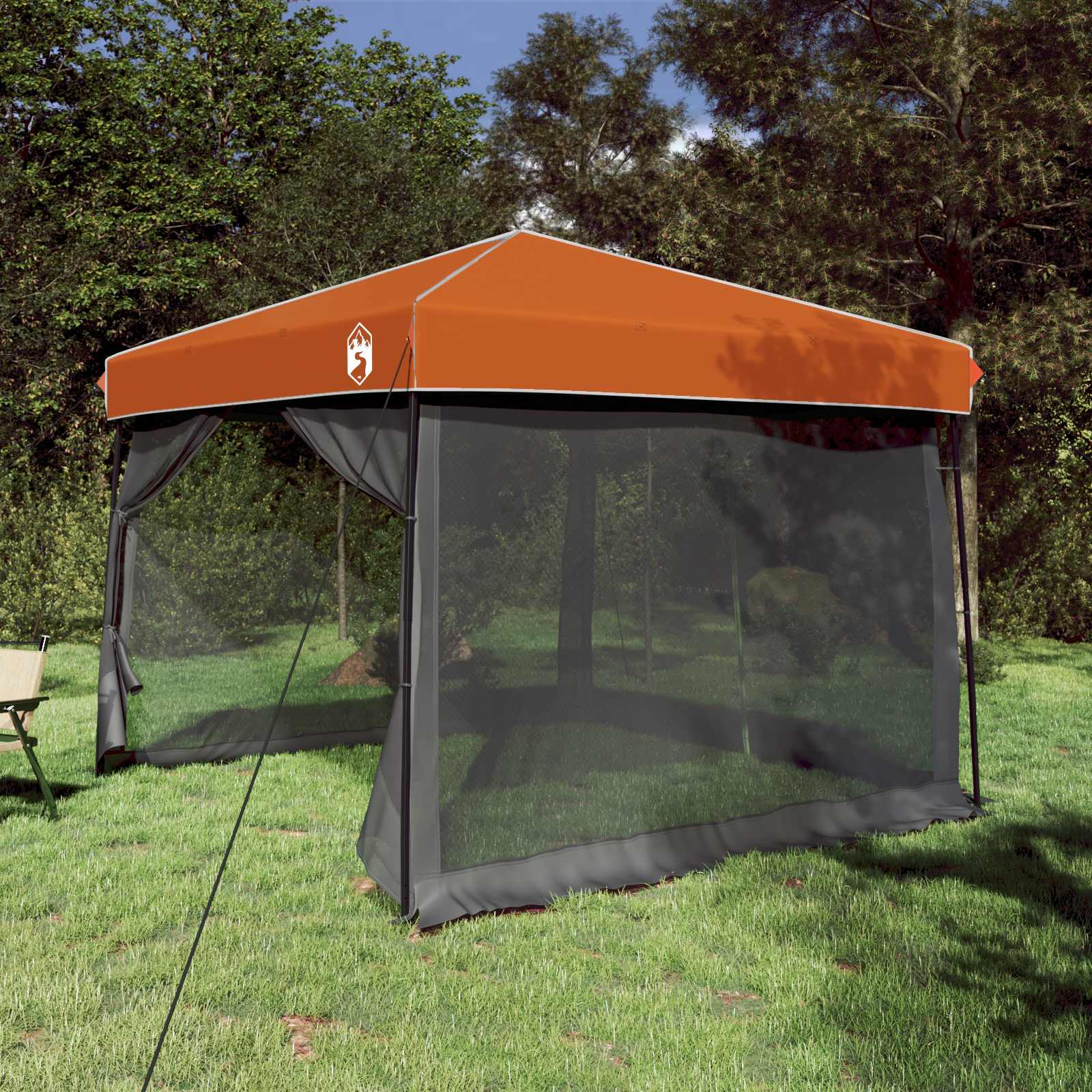 Camping Tent Set Folding 2 Pcs Taffeta And Fabric