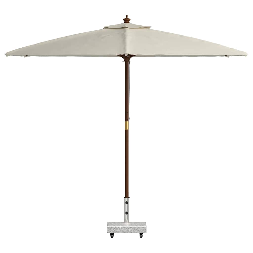 Outdoor Umbrella Bases Parasol Base Granite 25 Kg Rectangular Grey Black 45 cm