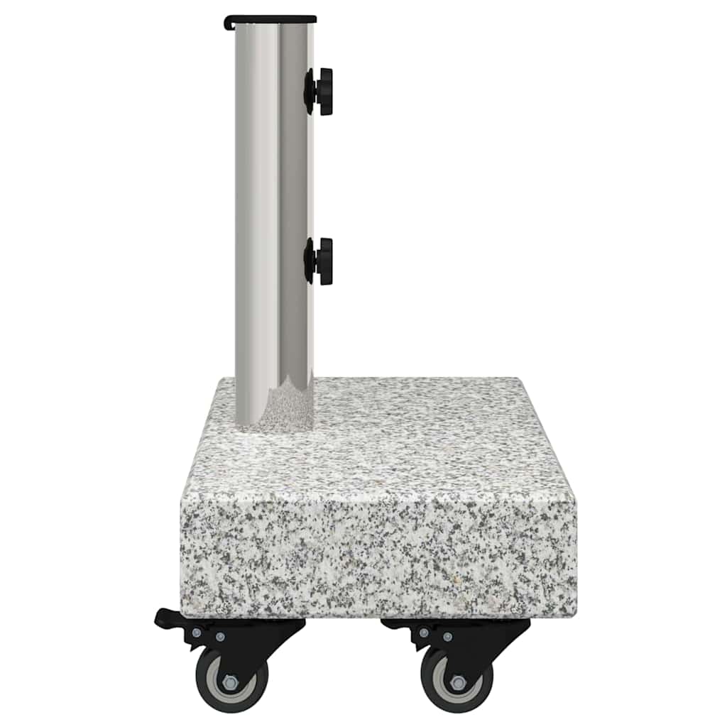 Outdoor Umbrella Bases Parasol Base Granite 25 Kg Rectangular Grey Black 45 cm