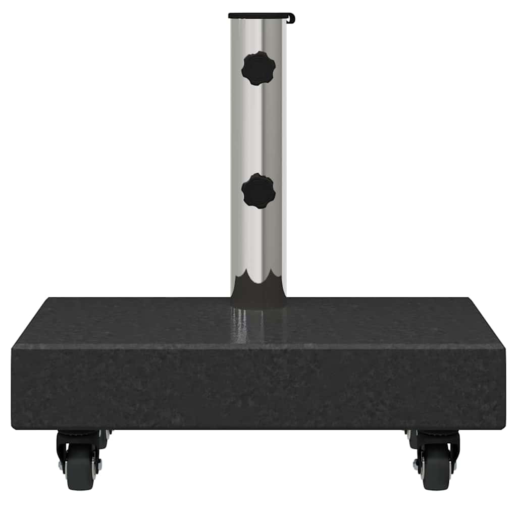 Outdoor Umbrella Bases Parasol Base Granite 25 Kg Rectangular Grey Black 45 cm