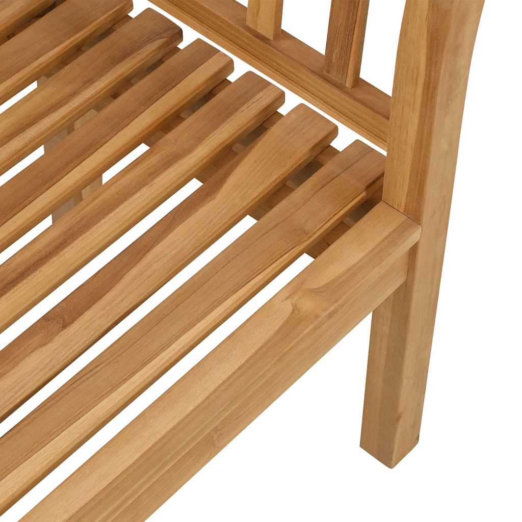 Bench Brown 120 X 53.5 X 85 Cm Solid Teak Wood