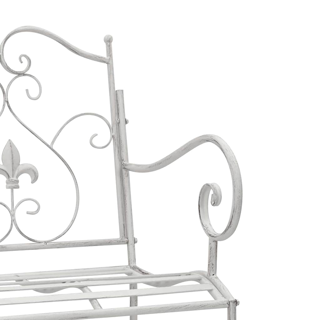 Outdoor Bench Antique Steel Garden Vintage Patio Park Seat 104cm Bronze Style Bl