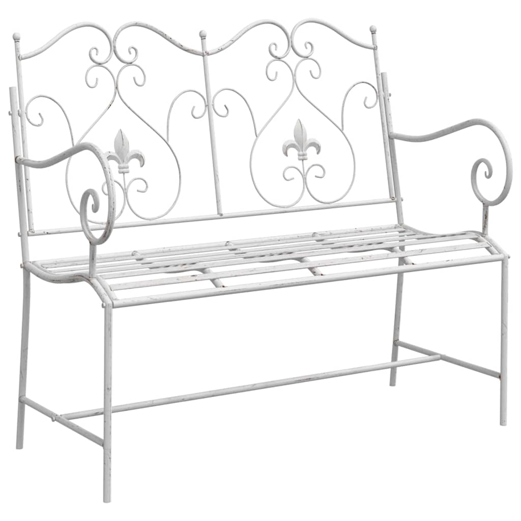 Outdoor Bench Antique Steel Garden Vintage Patio Park Seat 104cm Bronze Style Bl