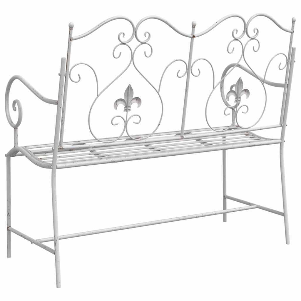 Outdoor Bench Antique Steel Garden Vintage Patio Park Seat 104cm Bronze Style Bl