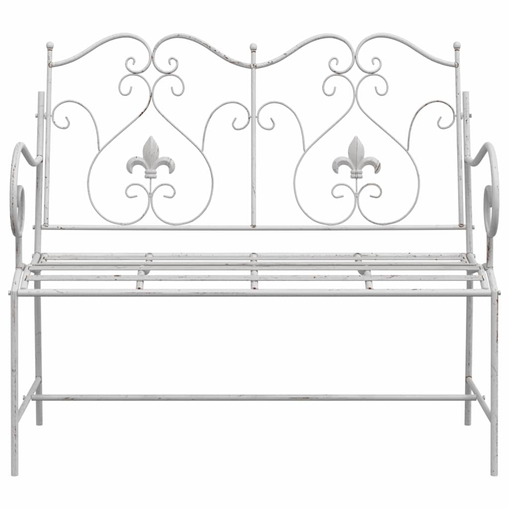 Outdoor Bench Antique Steel Garden Vintage Patio Park Seat 104cm Bronze Style Bl