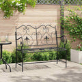 Garden Bench Antique 104 X 54 X 93 Cm Steel